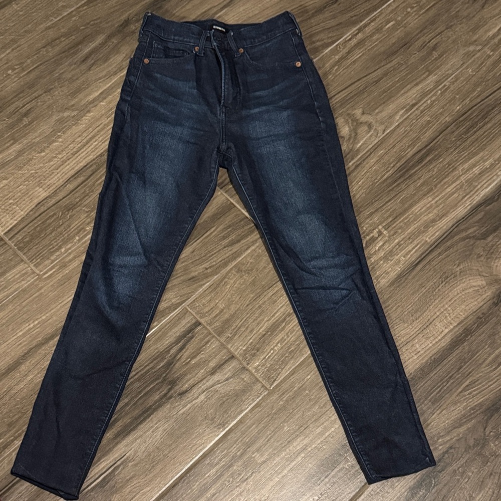 Express Women's Midnight Blue Skinny Jeans